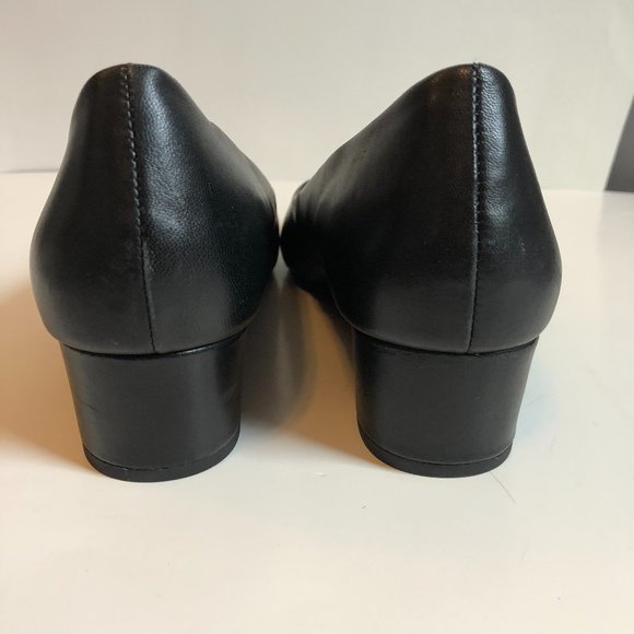 Taryn Womens Leather Round Toe wedge loafers 9.5-  closer to size 8.5 to 9m - Picture 5 of 7